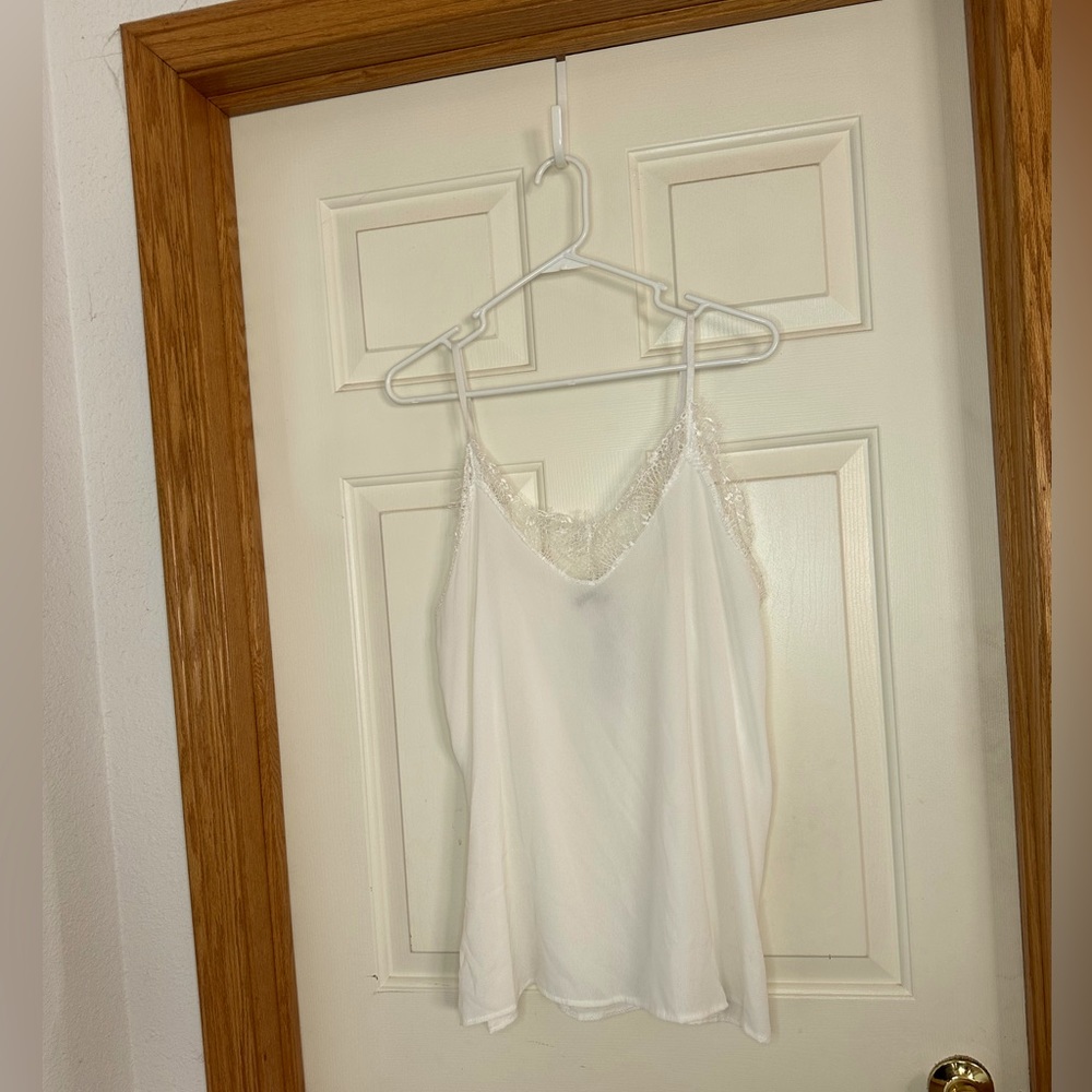 Boohoo Cream Lace Cami